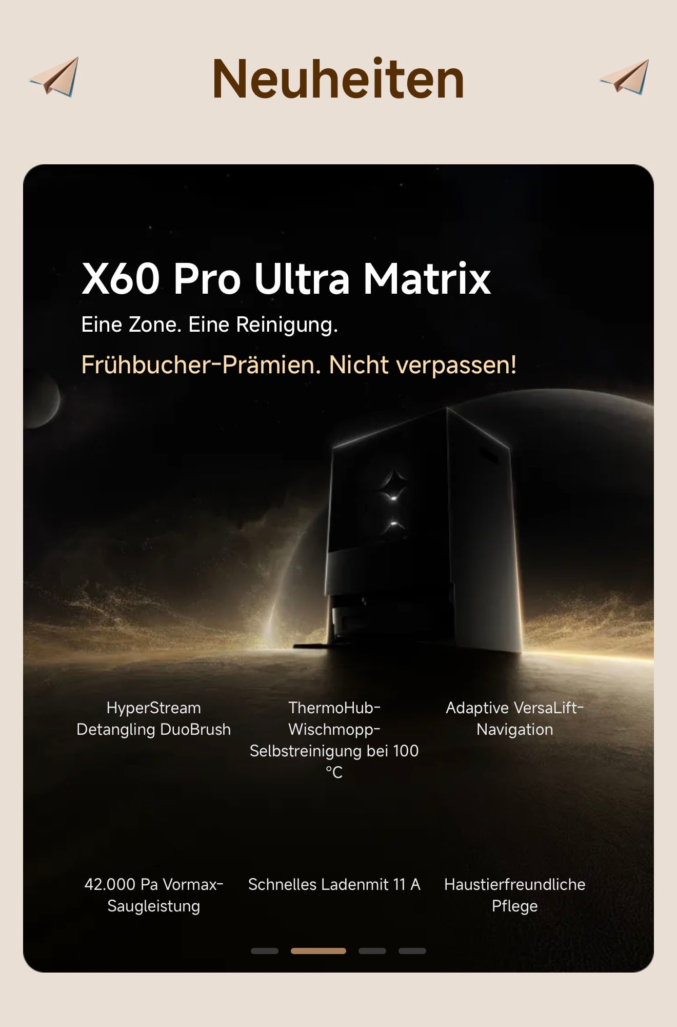 X60 Pro Ultra Matrix Vision - Saugroboter Dreame Forum